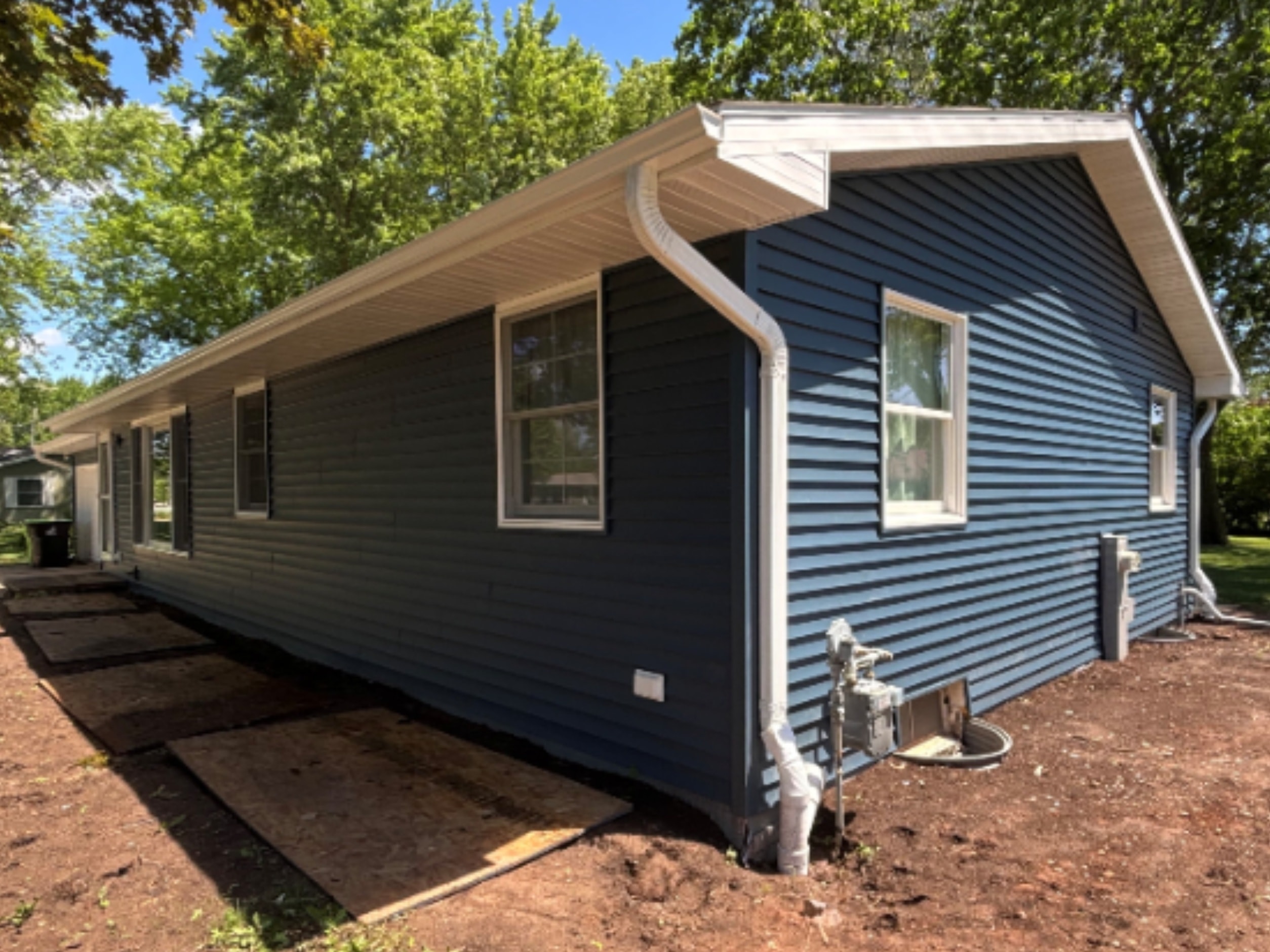 Roofline Gutter Install